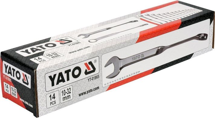 Набор ключей комбинированных YATO YT-01865