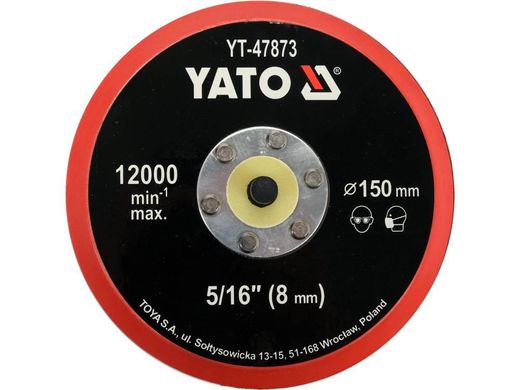 Поліруюче коло на липучці 150 мм, М5/16 YATO YT-47873