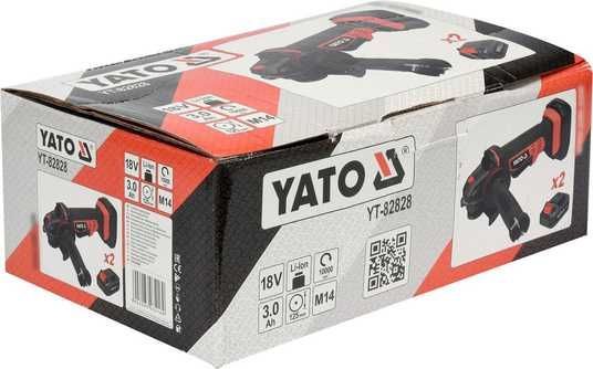 ▷ Шлифмашина угловая аккумуляторная 125 мм YATO YT-82828 Yato