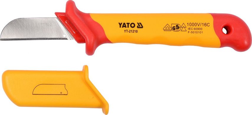 Нож диэлектрический для снятия изоляции 180 мм YATO YT-21210