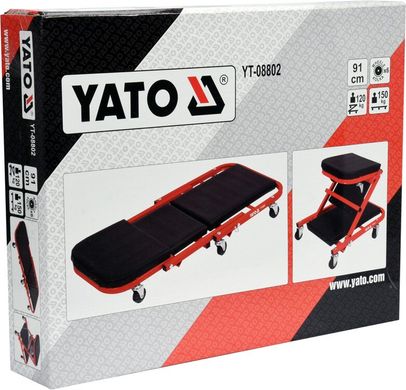 Лежак подкатной для авторемонта 2 в 1 YATO YT-08802