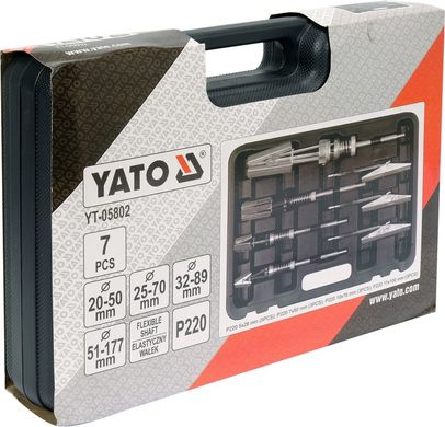 Набір для хонінгування циліндрів з 7 предметів YATO YT-05802