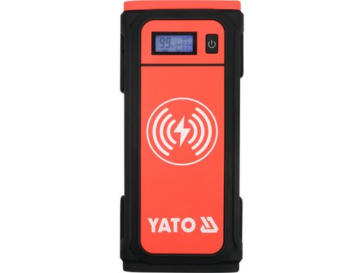 Пусковий пристрій/Power bank 16000мАч з РК-дисплеєм та індуктивною зарядкою YATO YT-83085