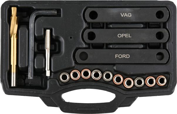 Ремкомплект резьбы суппорта Ford/Opel/VAG 16 эл YATO YT-17700