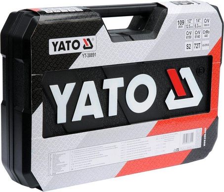 Набір інструментів 1/2" і 1/4" 109 предметів YATO YT-38891