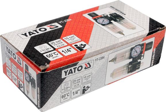 Воздушный фильтр с редуктором YATO YT-2384