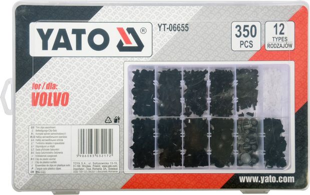 Набор автомобильного крепежа для Volvo YATO YT-06655