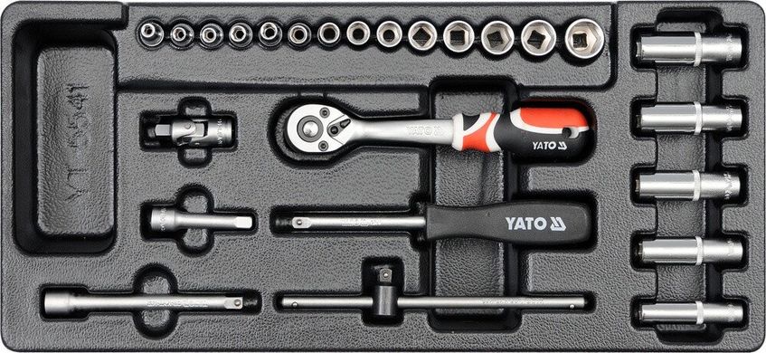 Вставка для инструментального ящика с набором торцевых головок YATO YT-5541