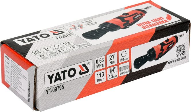Трещотка пневматическая YATO YT-09795