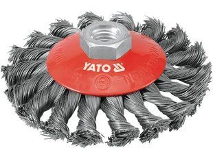Дисковая щетка FI 100мм с резьбой M14 YATO YT-4763