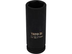 Длинная ударная насадка 1/2" 21 мм YATO YT-1041