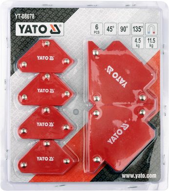 Набір зварювальних магнітних куточків YATO YT-08678