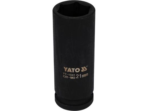 Длинная ударная насадка 1/2" 21 мм YATO YT-1041
